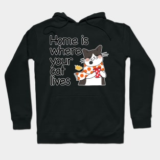 Home Is Where Your Cat Lives Hoodie